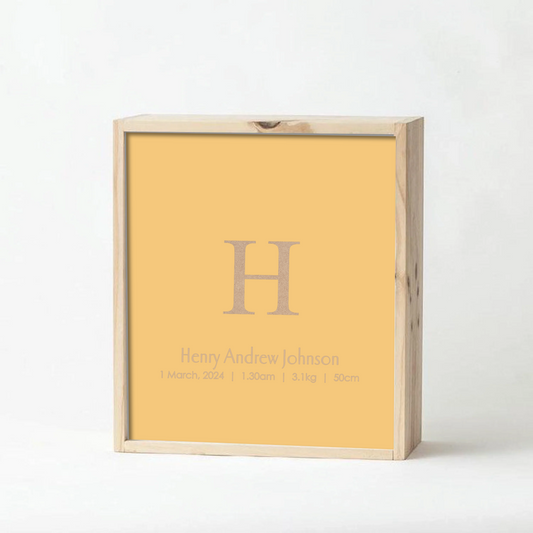 Mustard Baby Keepsake