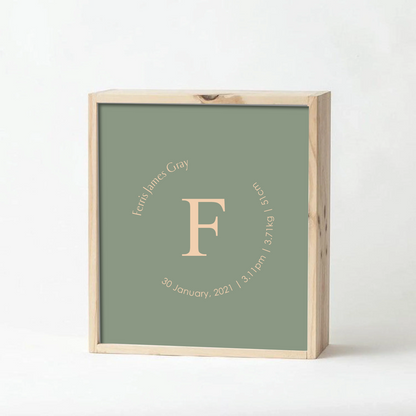 Sage Baby Keepsake
