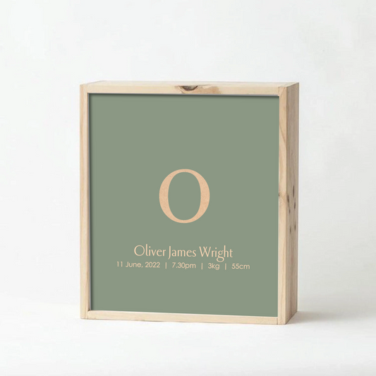 Sage Baby Keepsake