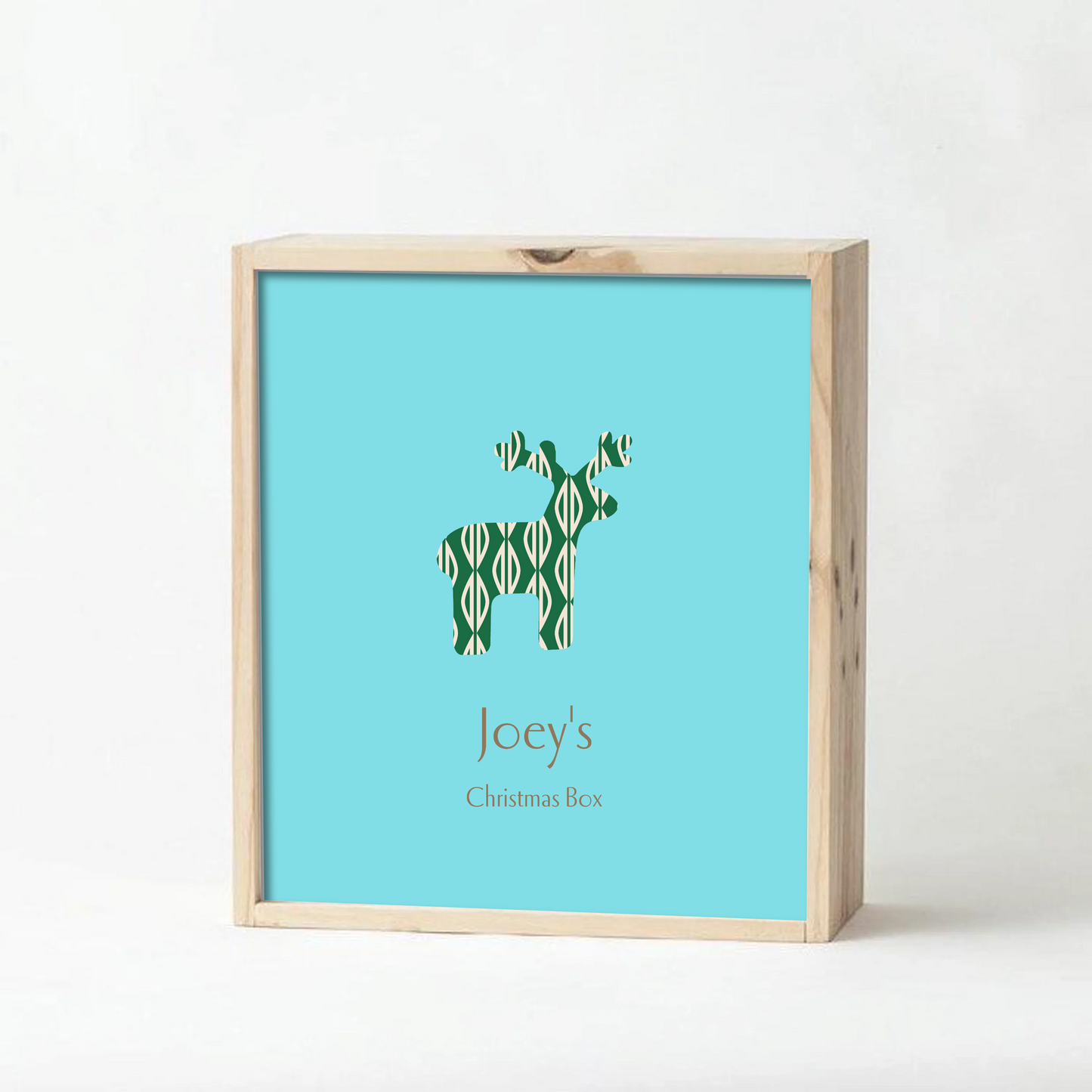 Teal Christmas Keepsake Box