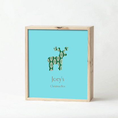 Teal Christmas Keepsake Box