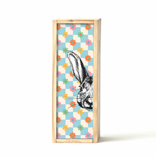 Blue check Easter Egg Box