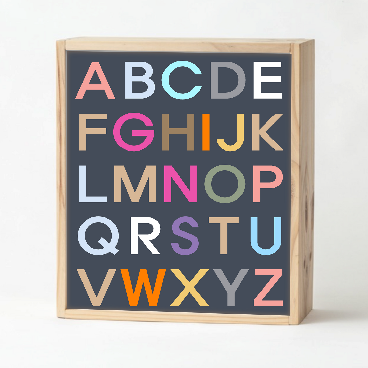 Charcoal Alphabet Keepsake