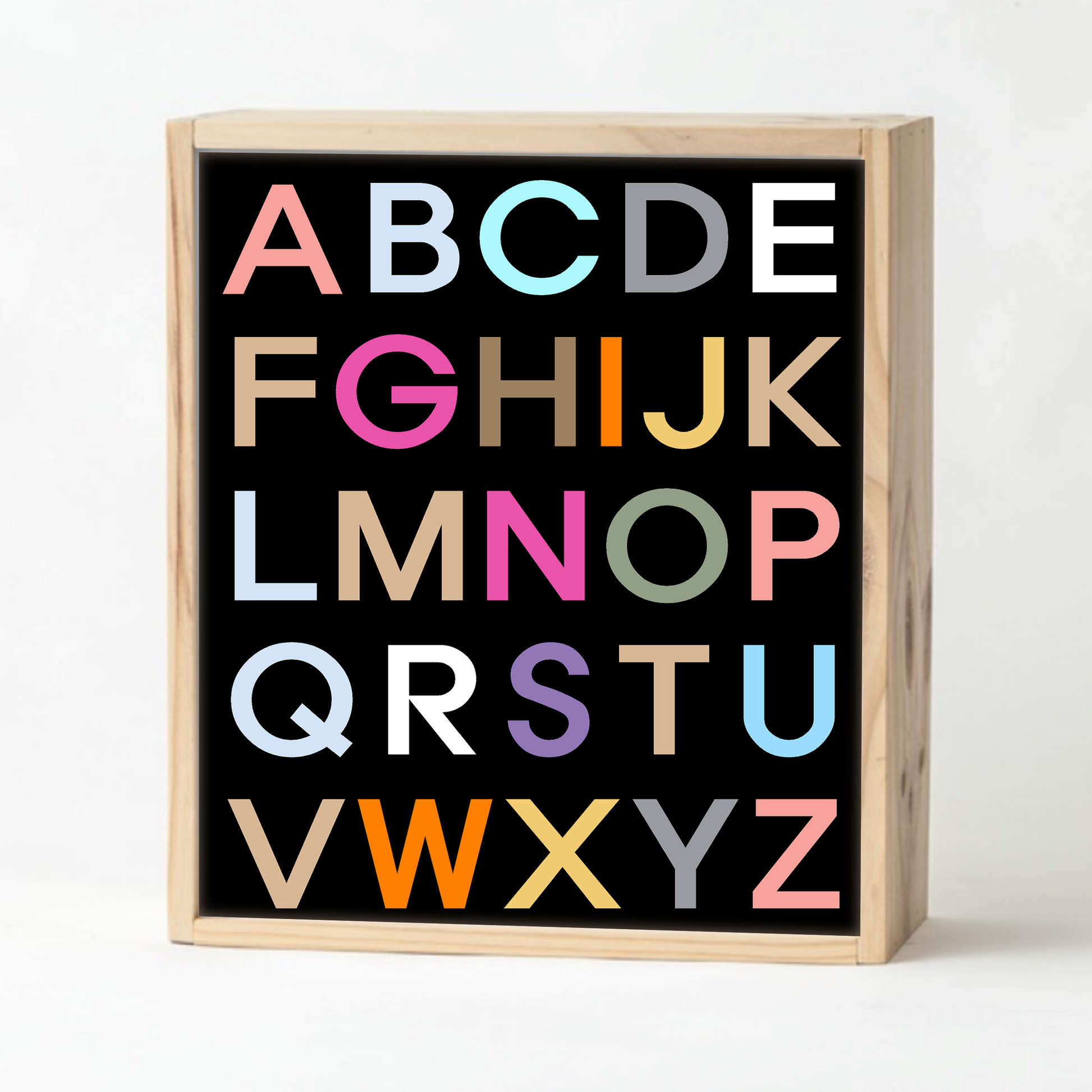 Black Alphabet Keepsake – Jack and Jill Boxes