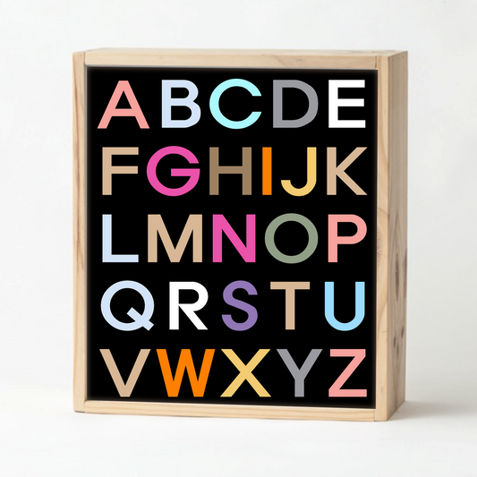 Black Alphabet Keepsake