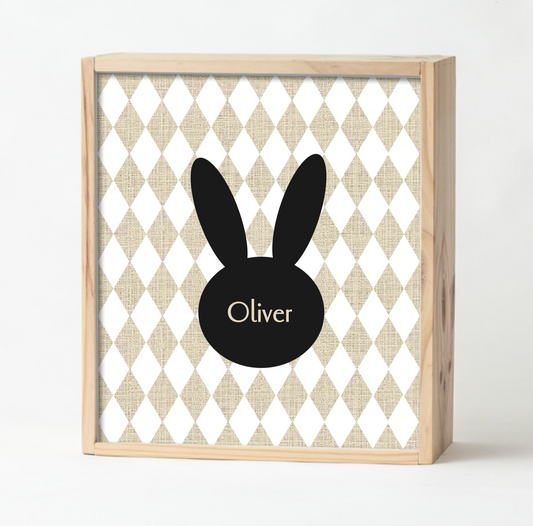 Black Bunny Keepsake Box