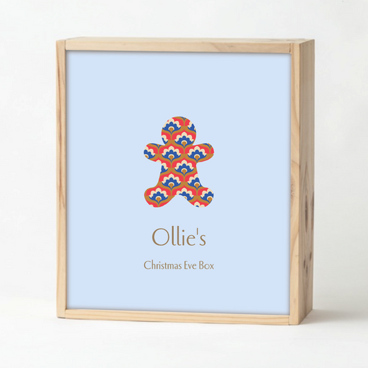 Pale Blue Christmas Keepsake Box