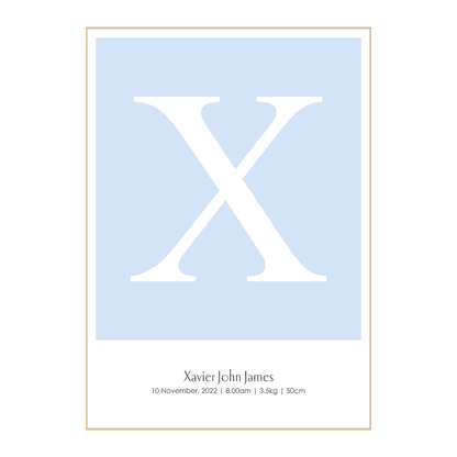 Blue Baby Wall Print