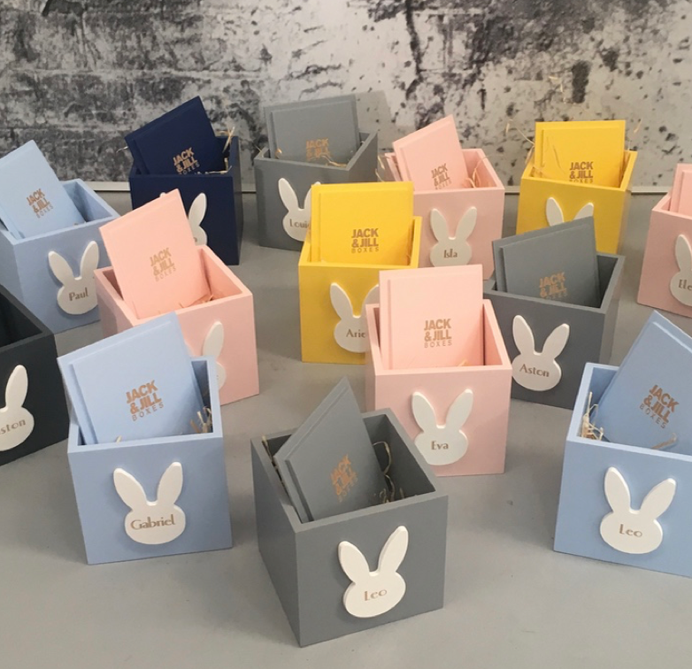 Light Grey Bunny Box