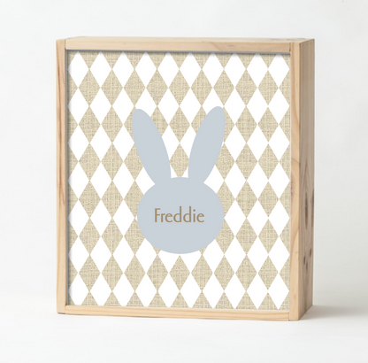Grey Bunny Keepsake Box