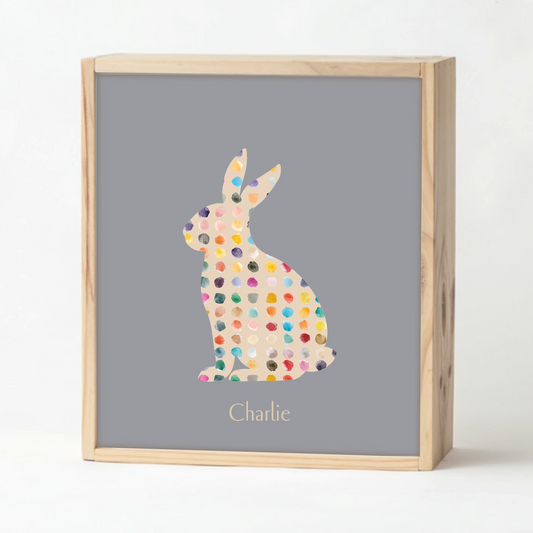 Grey Polkadot Keepsake Box