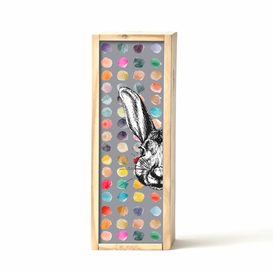 Grey Easter Egg Box Polkadot