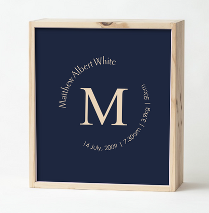 Navy Baby Keepsake