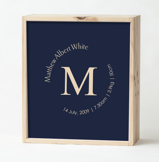Navy Baby Keepsake