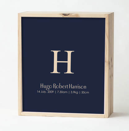 Navy Baby Keepsake