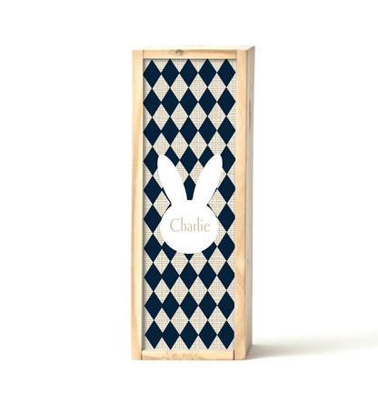 Navy Bunny Keepsake Box