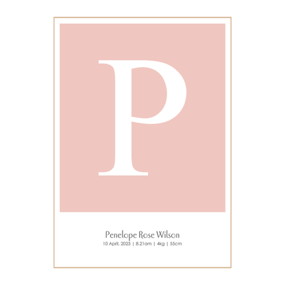 Pale Pink Baby Wall Print