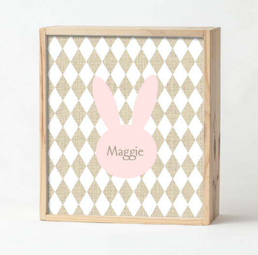 Pink Bunny Keepsake Box