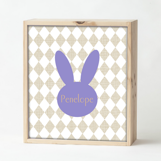 Purple Bunny Keepsake Box