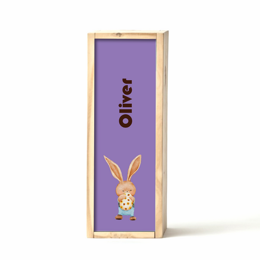Purple Easter Egg Box Choc