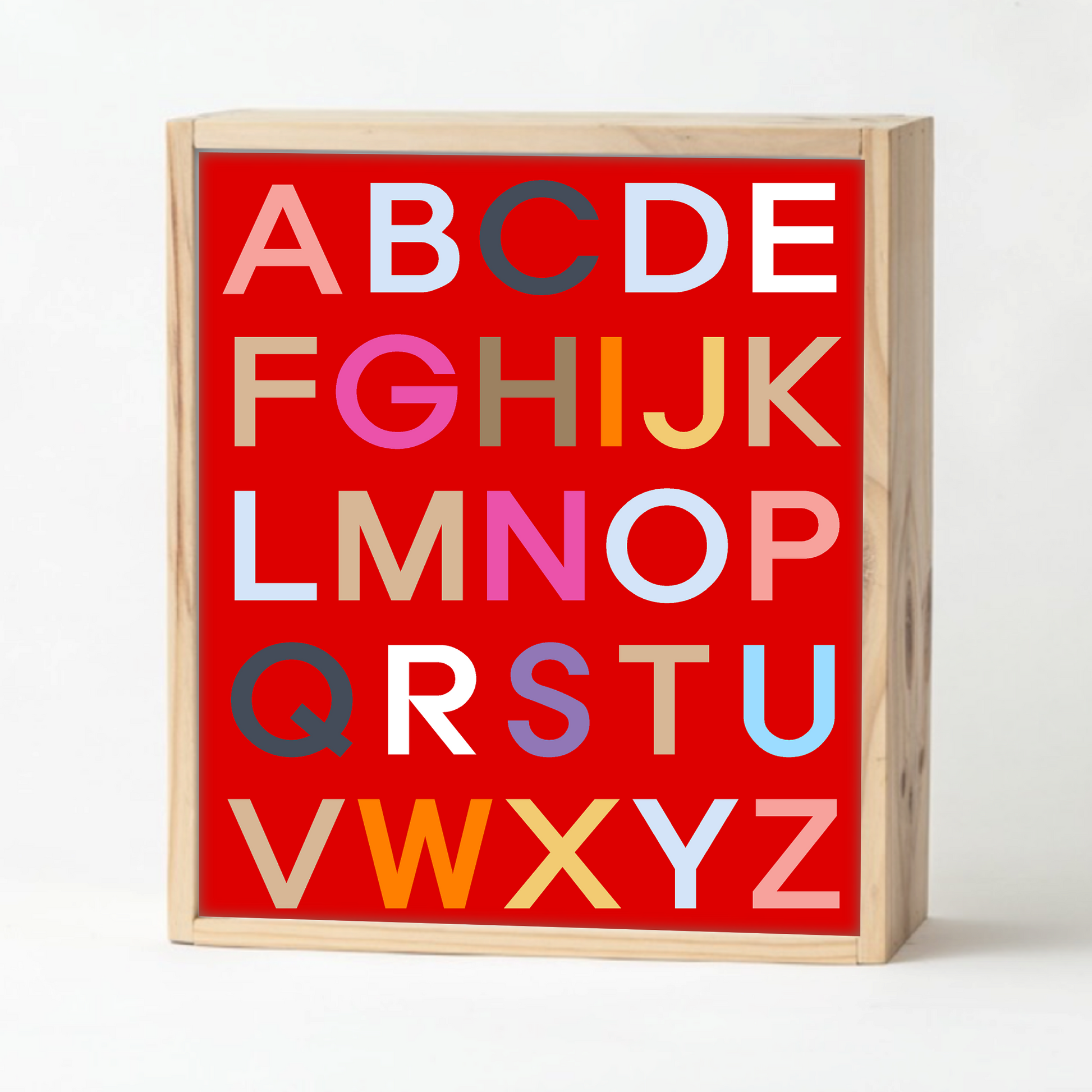Red Alphabet Keepsake Box – Jack and Jill Boxes
