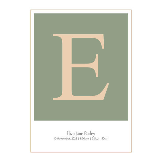 Sage Baby Wall Print