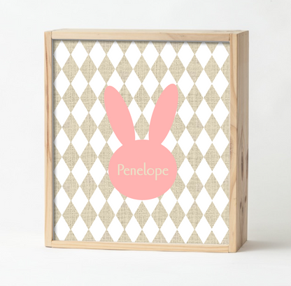 Salmon Bunny Keepsake Box