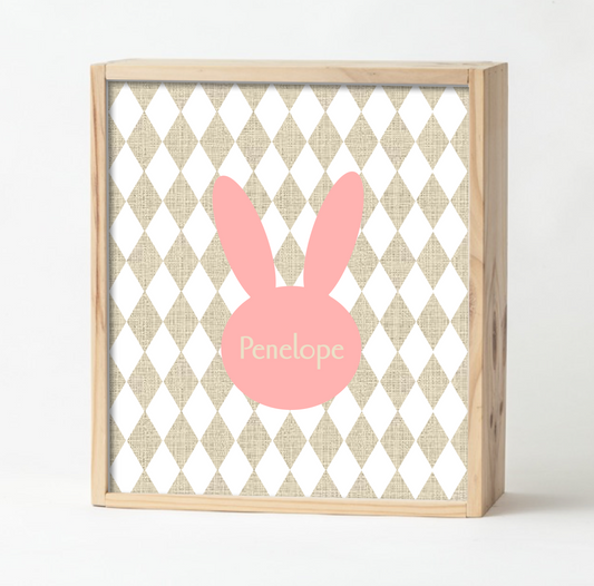 Salmon Bunny Keepsake Box