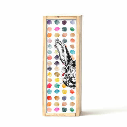 White Easter Egg Box Polkadot